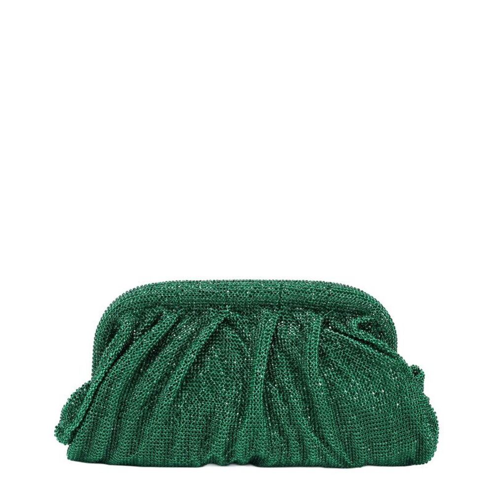 Tiffany & Fred Paris Crystal-Embellished Evening Clutch, Green